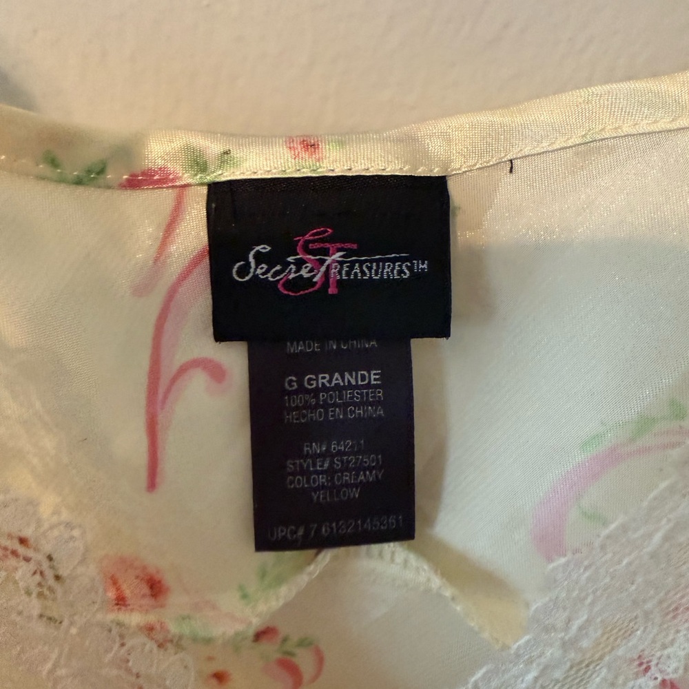 Secret Treasures Cream Chemise